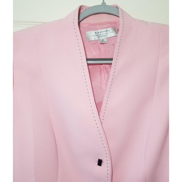 TAHARI Arthur S. Levine PETITE Coral Blazer W/Toggle Closure Womens 8p - Picture 4 of 6